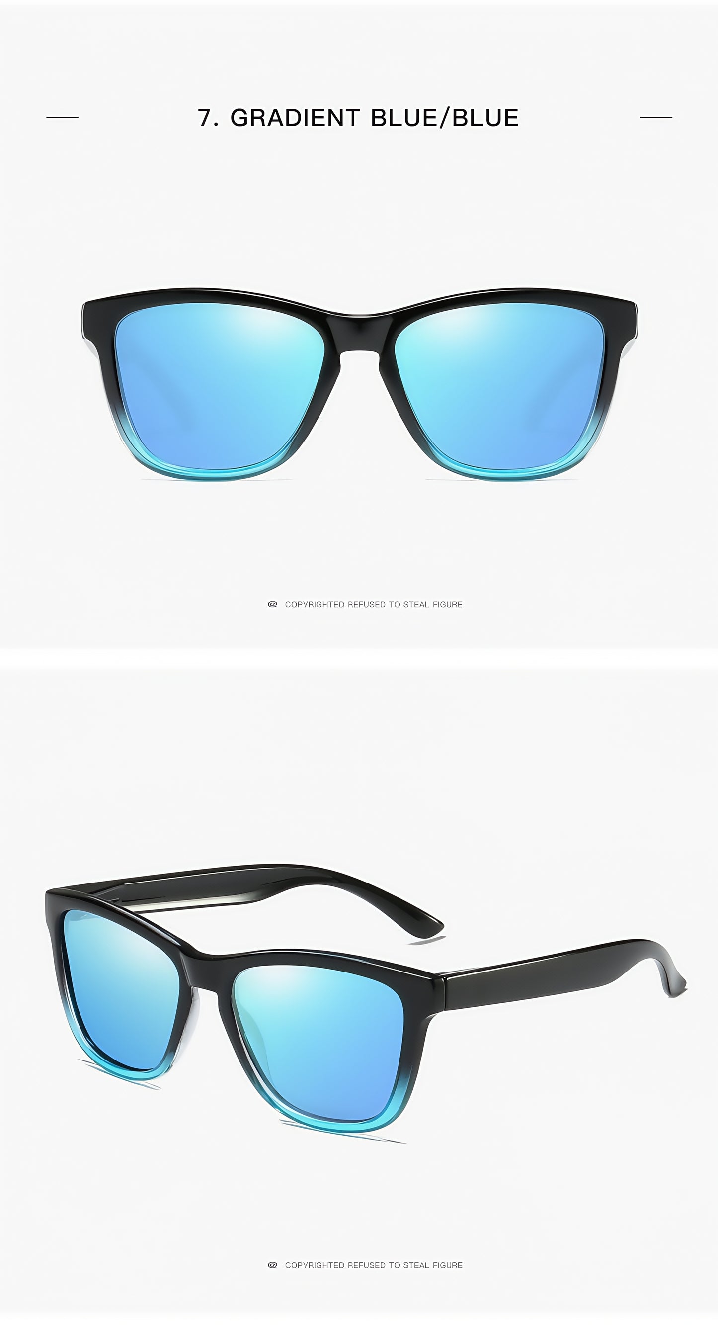 Men Gradient Color Lightweight UV400 Driving Anti-Glare HD Polarized Sunglasses
