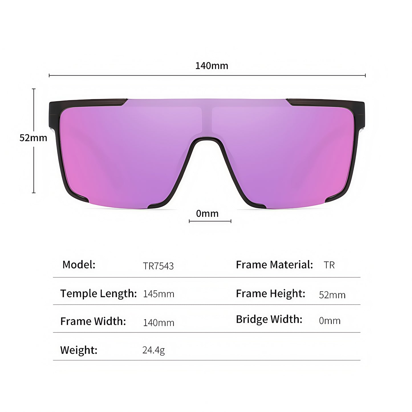 Women's Comfort Fit One-piece Shield Lens Streetwear Oversized Sports Sunglasses