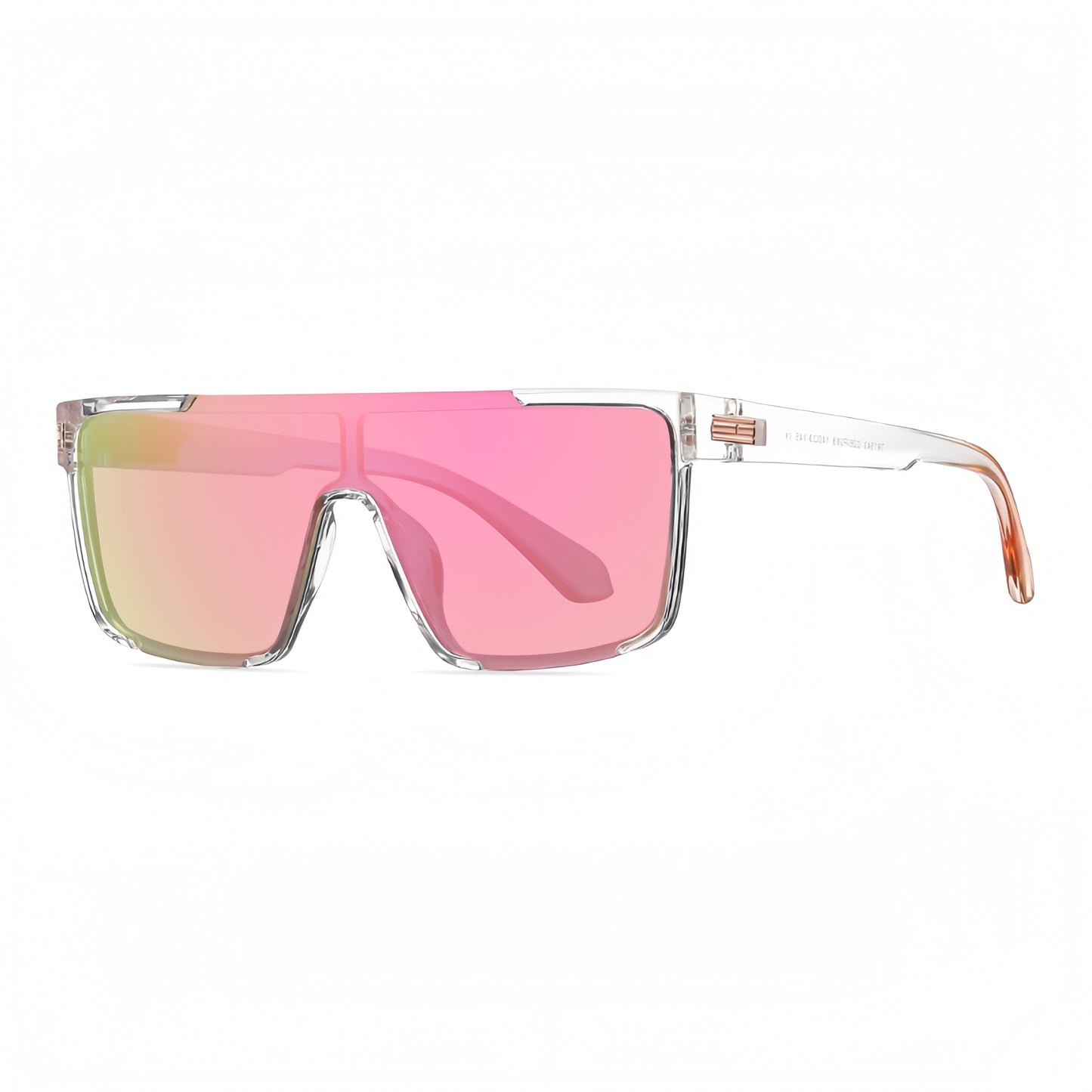 Women's Comfort Fit One-piece Shield Lens Streetwear Oversized Sports Sunglasses