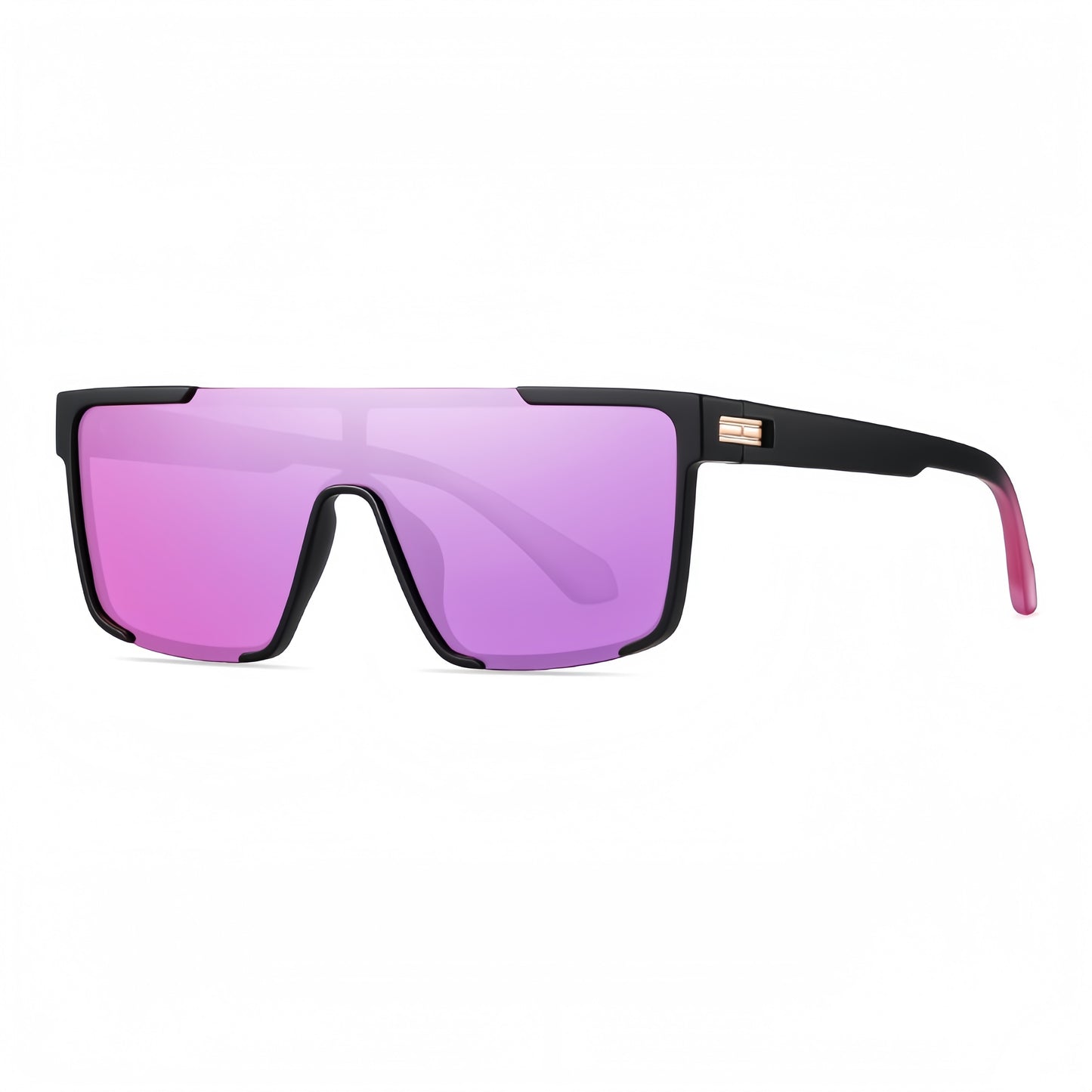 Women's Comfort Fit One-piece Shield Lens Streetwear Oversized Sports Sunglasses