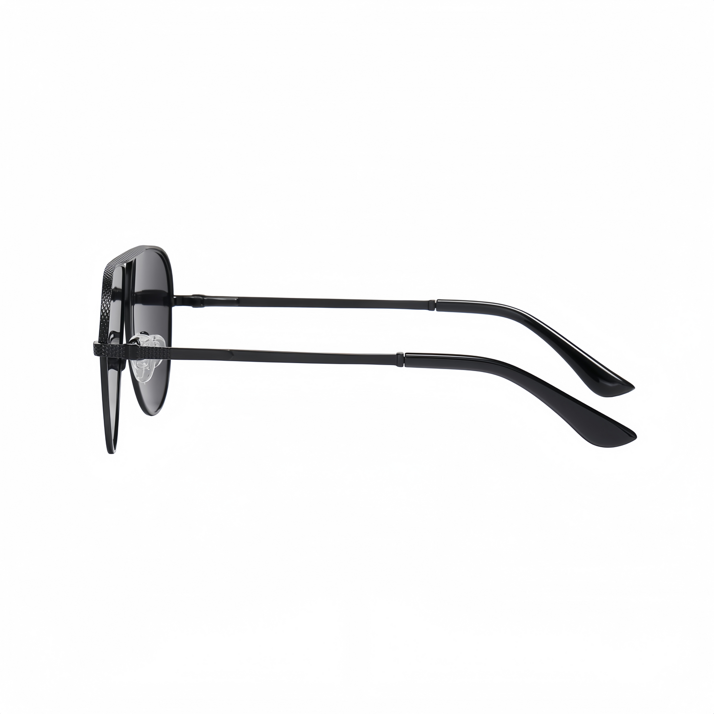 Men Flexible Temples Polarized Aviator Double Beam Anti-Glare Driving Sunglasses