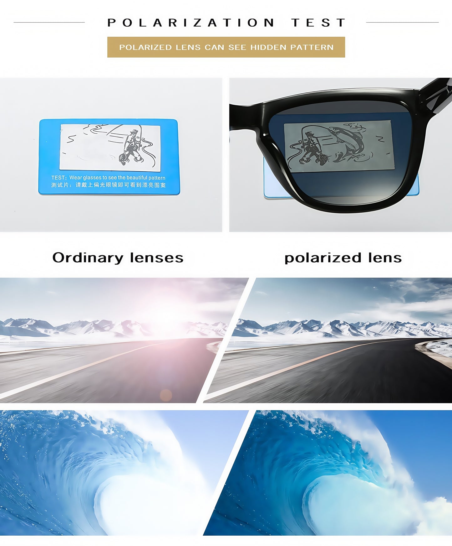 Men Gradient Color Lightweight UV400 Driving Anti-Glare HD Polarized Sunglasses