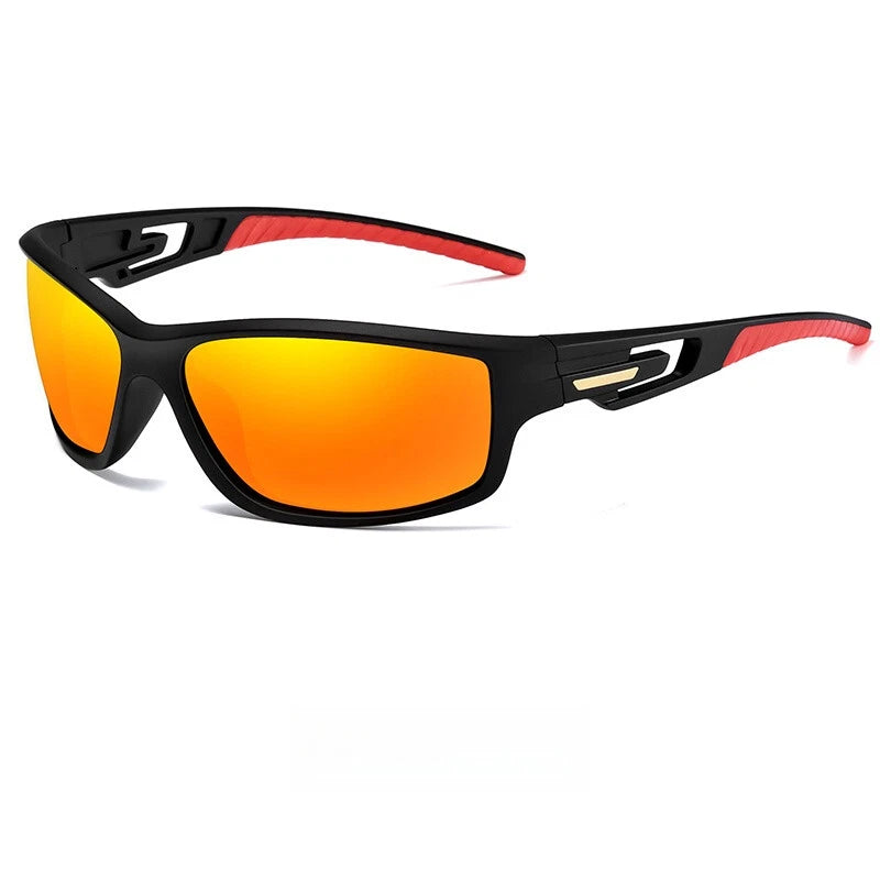 Mens Polarised Sunglasses Wrap Around Sports UV400 Driving Fishing Cycling Sporty #201910