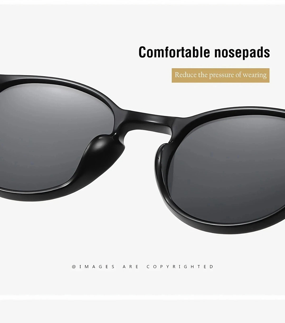 Womens Polarised Sunglasses Round UV400 Lightweight Retro Frame Beach Anti Glare