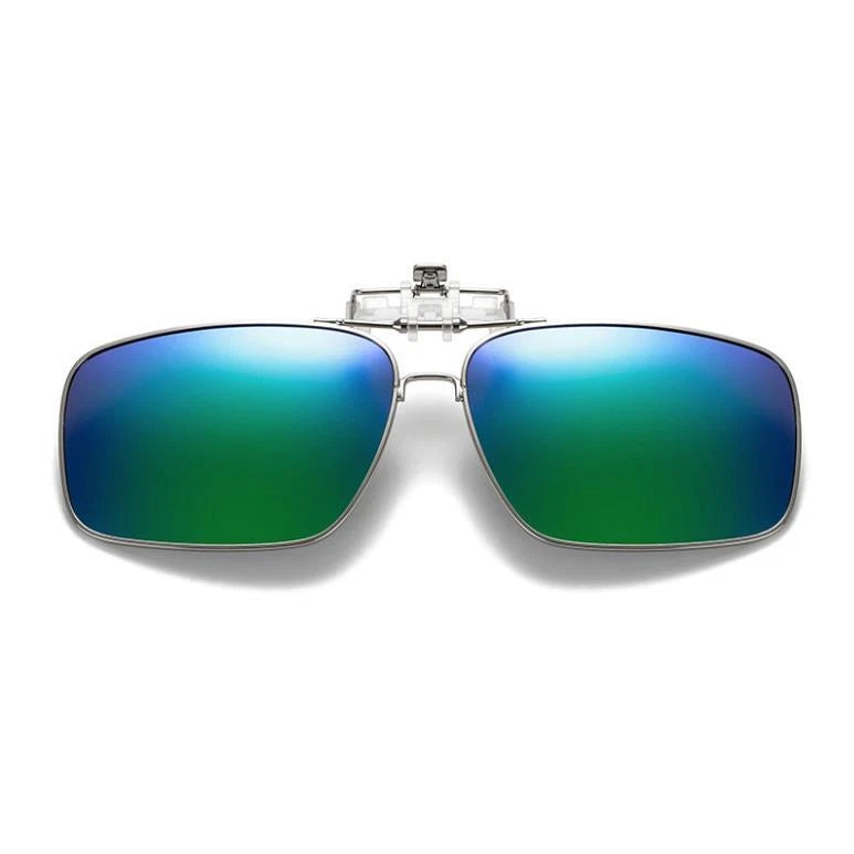 Polarized Clip On Flip Up Sunglasses UV400 Driving Fishing Prescription Solution