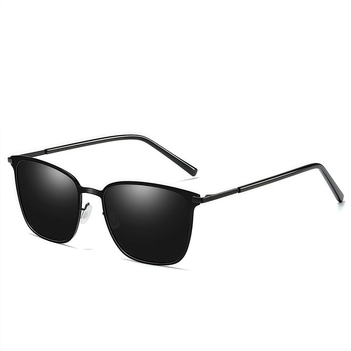 Mens Womens Polarised Sunglasses UV400 Square Metal Frame Driving Shades Unisex #0864