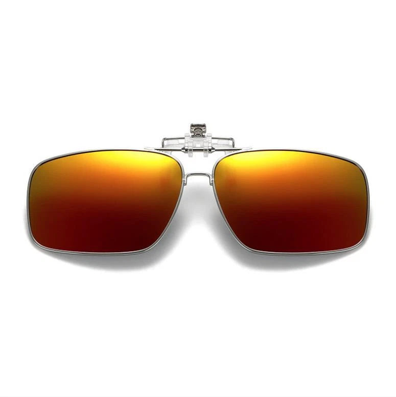 Polarized Clip On Flip Up Sunglasses UV400 Driving Fishing Prescription Solution