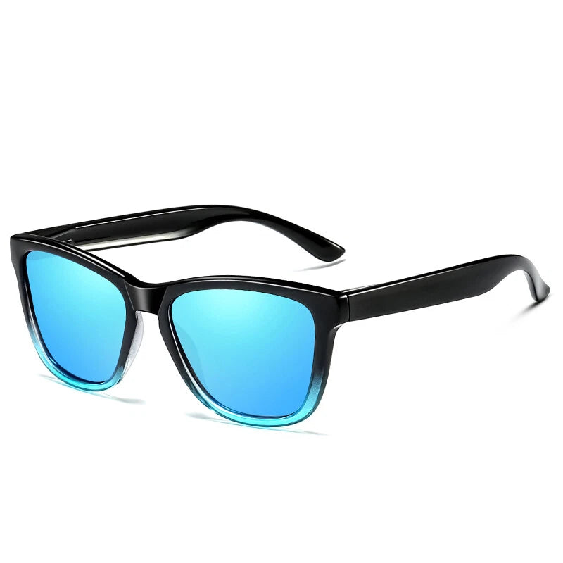 Mens Womens Polarised Sunglasses UV400 Classic Square Frame Outdoor Driving #0717