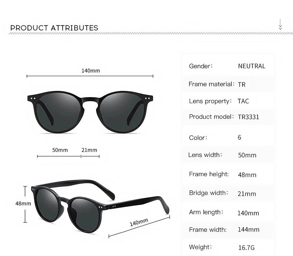 Womens Polarised Sunglasses Round UV400 Lightweight Retro Frame Beach Anti Glare