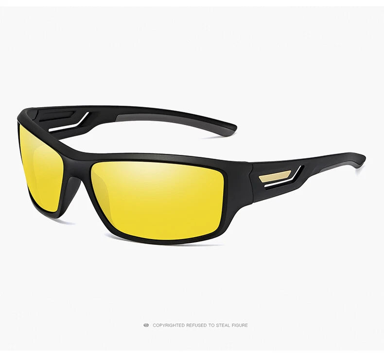 Men’s Polarised Sports Sunglasses TR90 Lightweight Wrap Around Cycling Fishing