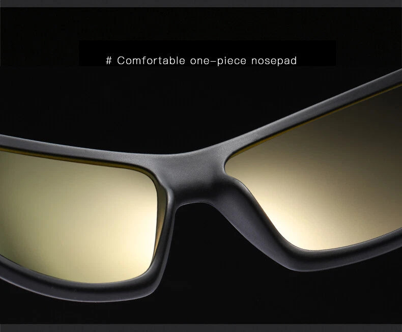 Men’s Polarised Sports Sunglasses TR90 Lightweight Wrap Around Cycling Fishing