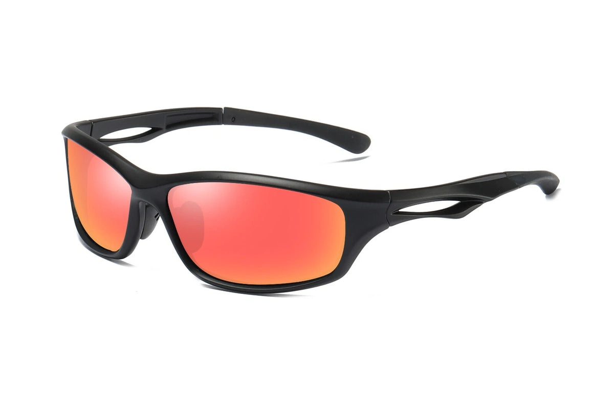 Men's Polarised Sports Sunglasses TR90 UV400 Wrap Around Cycling Running Driving