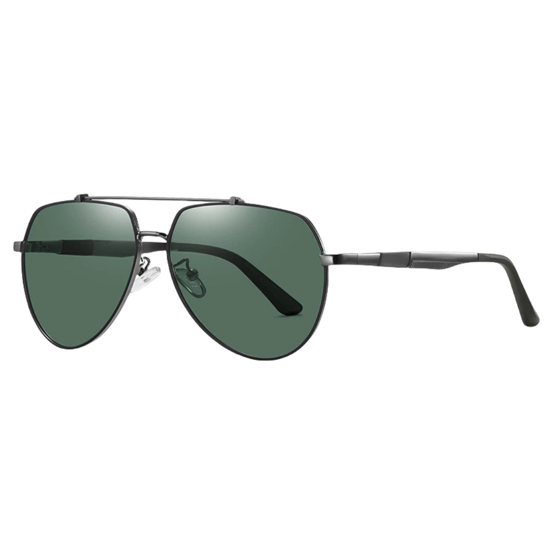 Mens Polarized Aviator Sunglasses UV400 Metal Frame Spring Hinge Driving Shades #6322