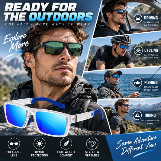 Men Polarized Sunglasses UV400 Sports Driving Cycling Fishing Outdoor Sunglasses #TR7521