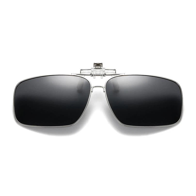 Polarized Clip On Flip Up Sunglasses UV400 Driving Fishing Prescription Solution