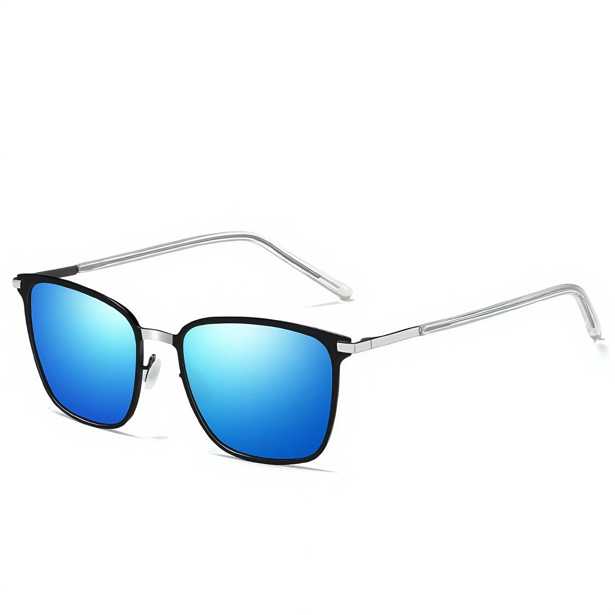 Mens Womens Polarised Sunglasses UV400 Square Metal Frame Driving Shades Unisex #0864