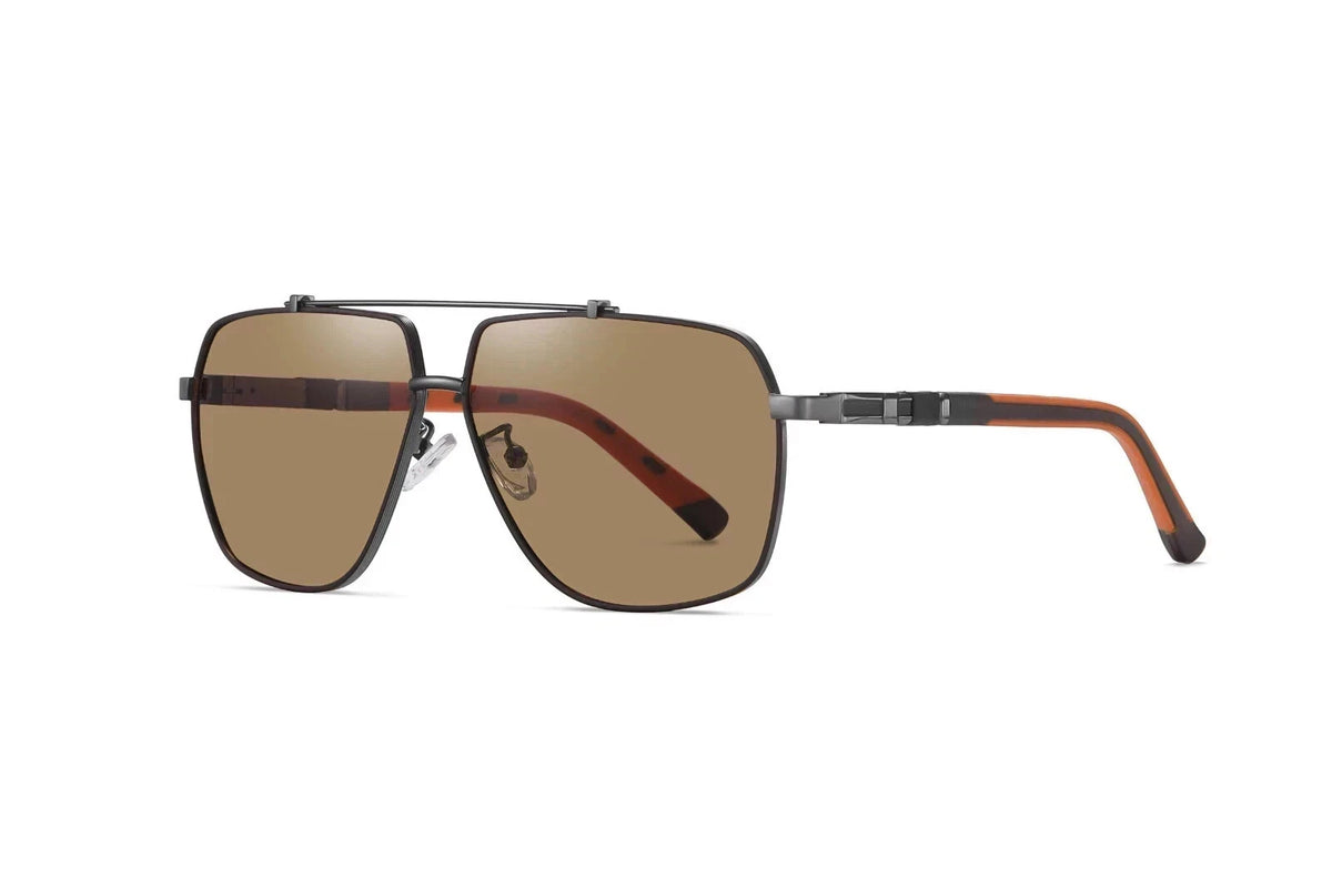 Men Polarized Sunglasses UV400 Anti-Glare Square Driving Fishing Outdoor Eyewear