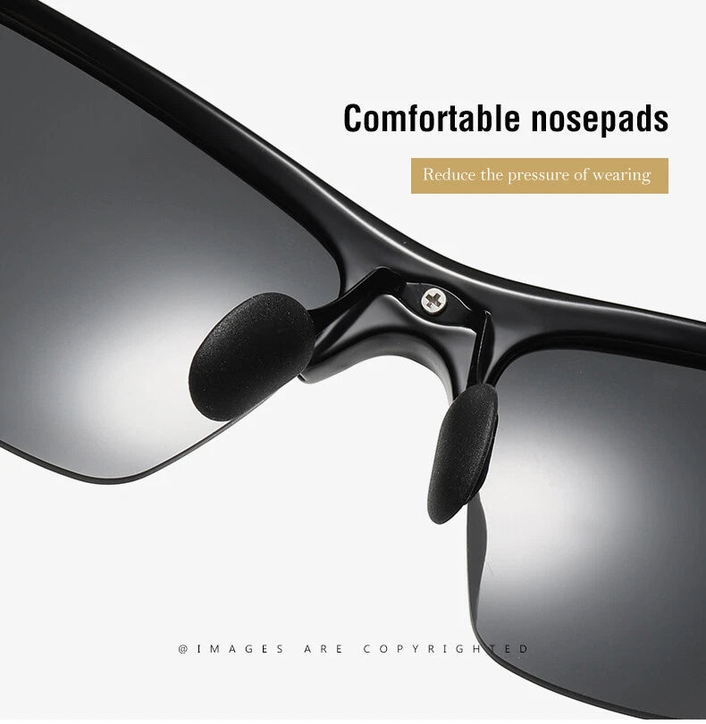 Men's Polarised Sports Sunglasses TR90 UV400 Wrap Around Cycling Running Driving