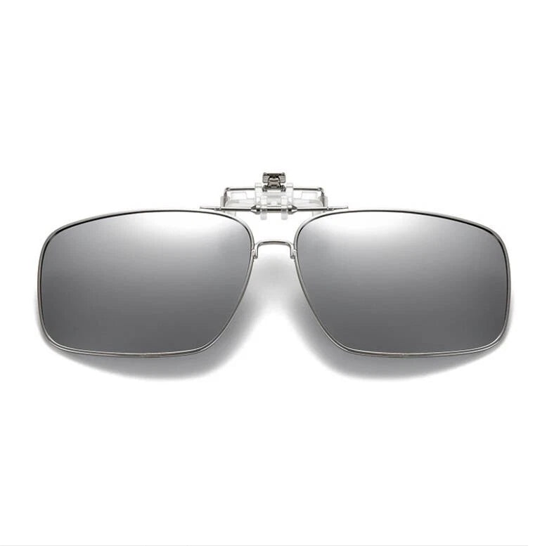 Polarized Clip On Flip Up Sunglasses UV400 Driving Fishing Prescription Solution