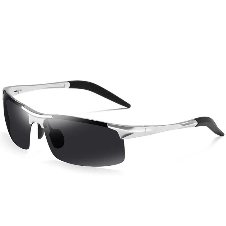 Men Polarized Sports Sunglasses TAC UV400 Lightweight Aluminium Magnesium Frame #8177