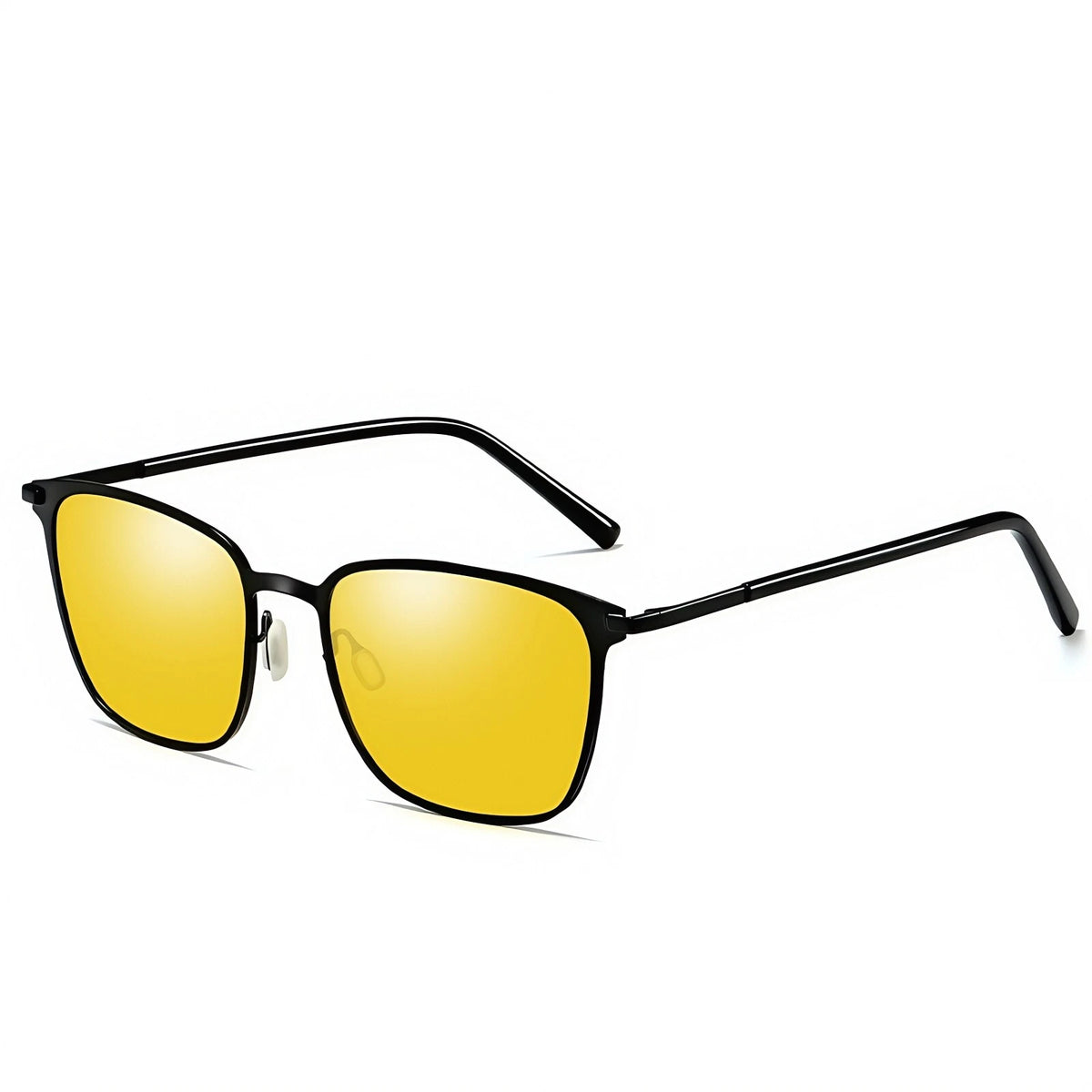 Mens Womens Polarised Sunglasses UV400 Square Metal Frame Driving Shades Unisex #0864