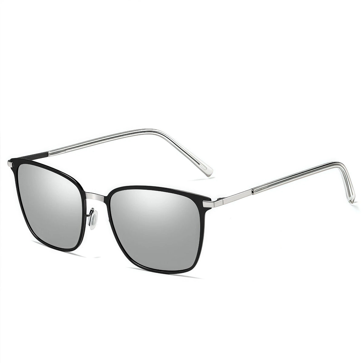 Mens Womens Polarised Sunglasses UV400 Square Metal Frame Driving Shades Unisex #0864