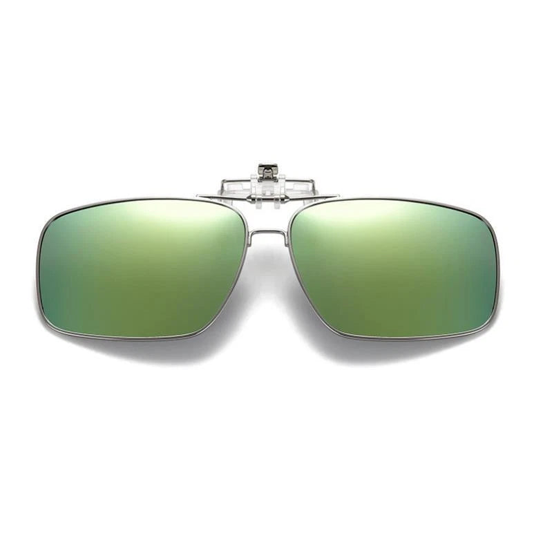 Polarized Clip On Flip Up Sunglasses UV400 Driving Fishing Prescription Solution