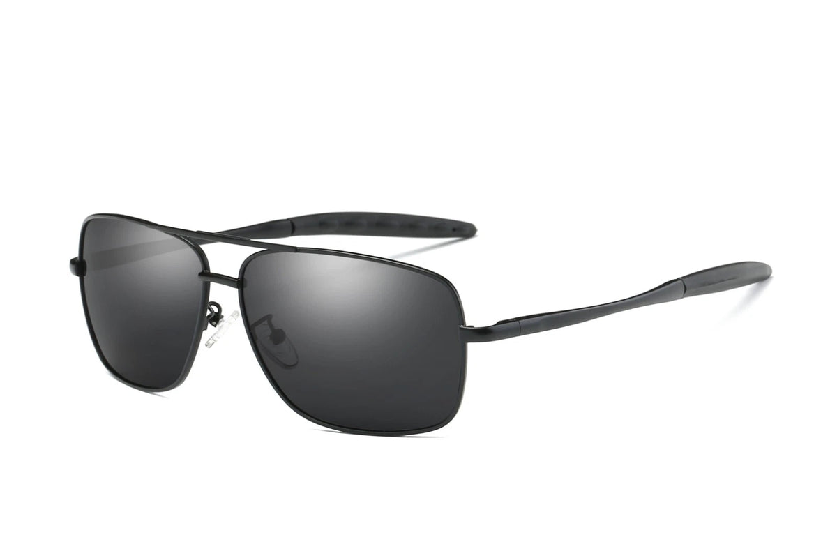 Men Polarised Aviator Sunglasses Spring Hinge UV400 Driving Fishing Metal Frame