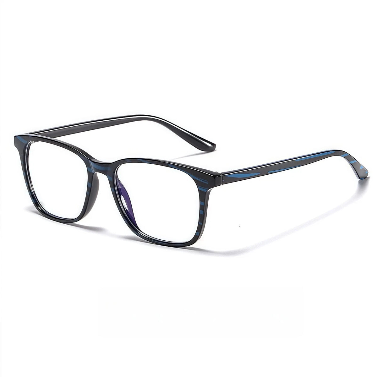 Share Blue Light Blocking Glasses Men Women TR90 Square Computer Clear Lens Eyewear #6919