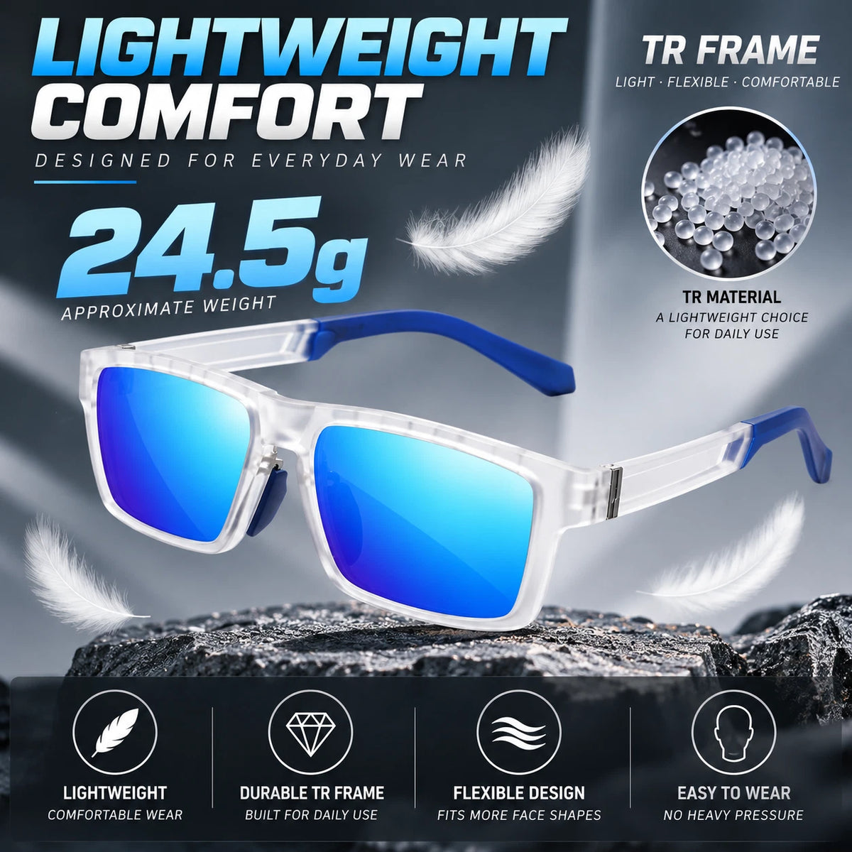 Men Polarized Sunglasses UV400 Sports Driving Cycling Fishing Outdoor Sunglasses #TR7521