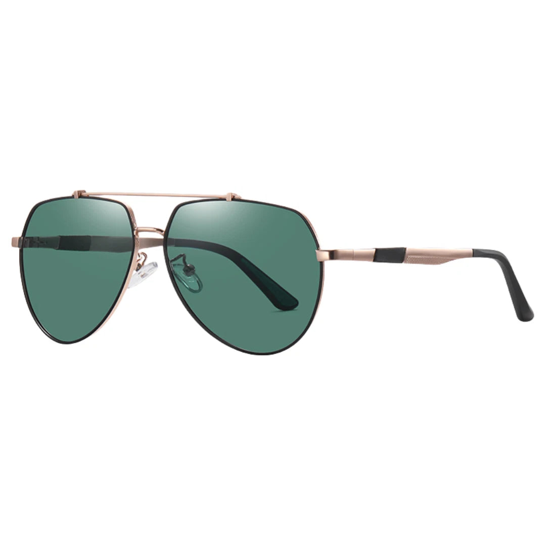 Mens Polarized Aviator Sunglasses UV400 Metal Frame Spring Hinge Driving Shades #6322