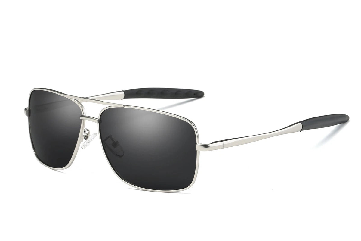 Men Polarised Aviator Sunglasses Spring Hinge UV400 Driving Fishing Metal Frame